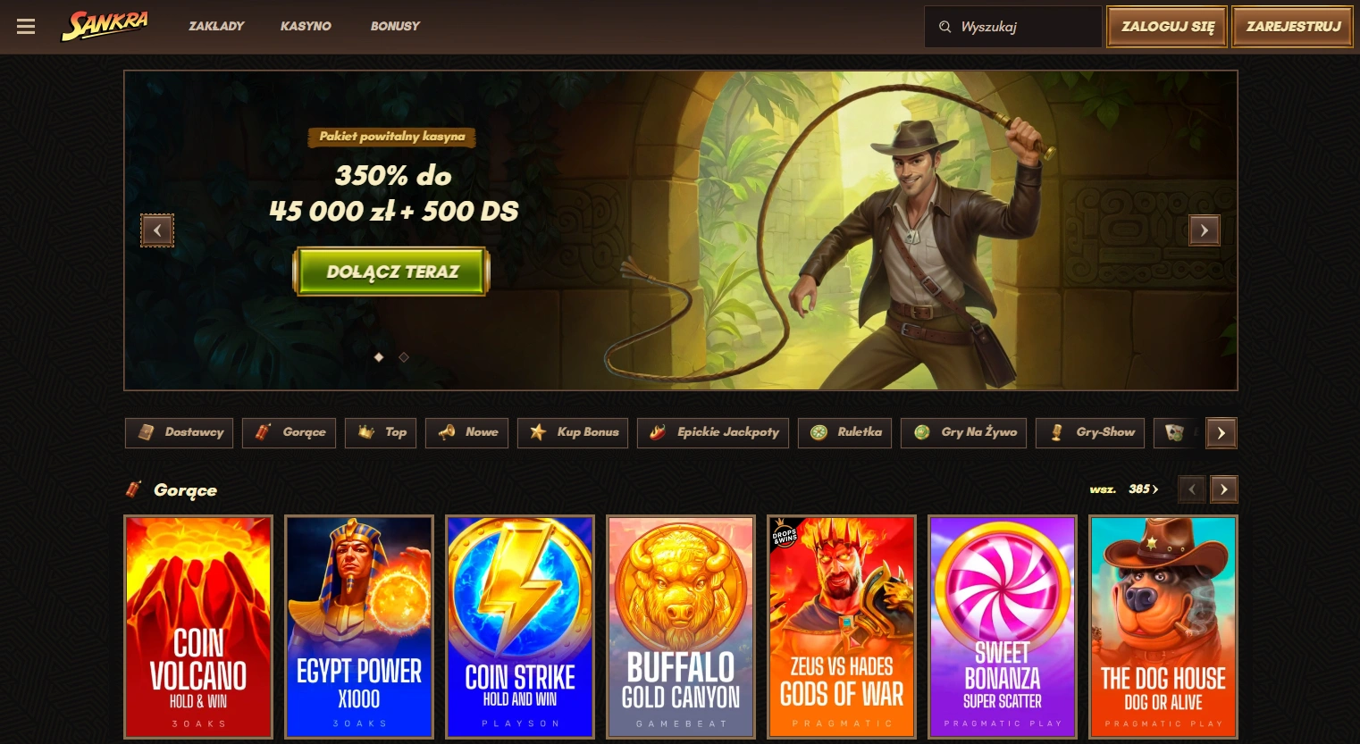 Słabsze punkty oferty — Sankra Casino